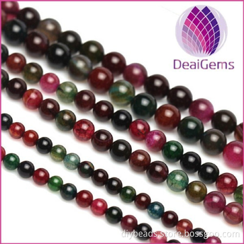 New arrival 3A quality natural 10mm tourmaline round beads wholesale loose gemstone beads